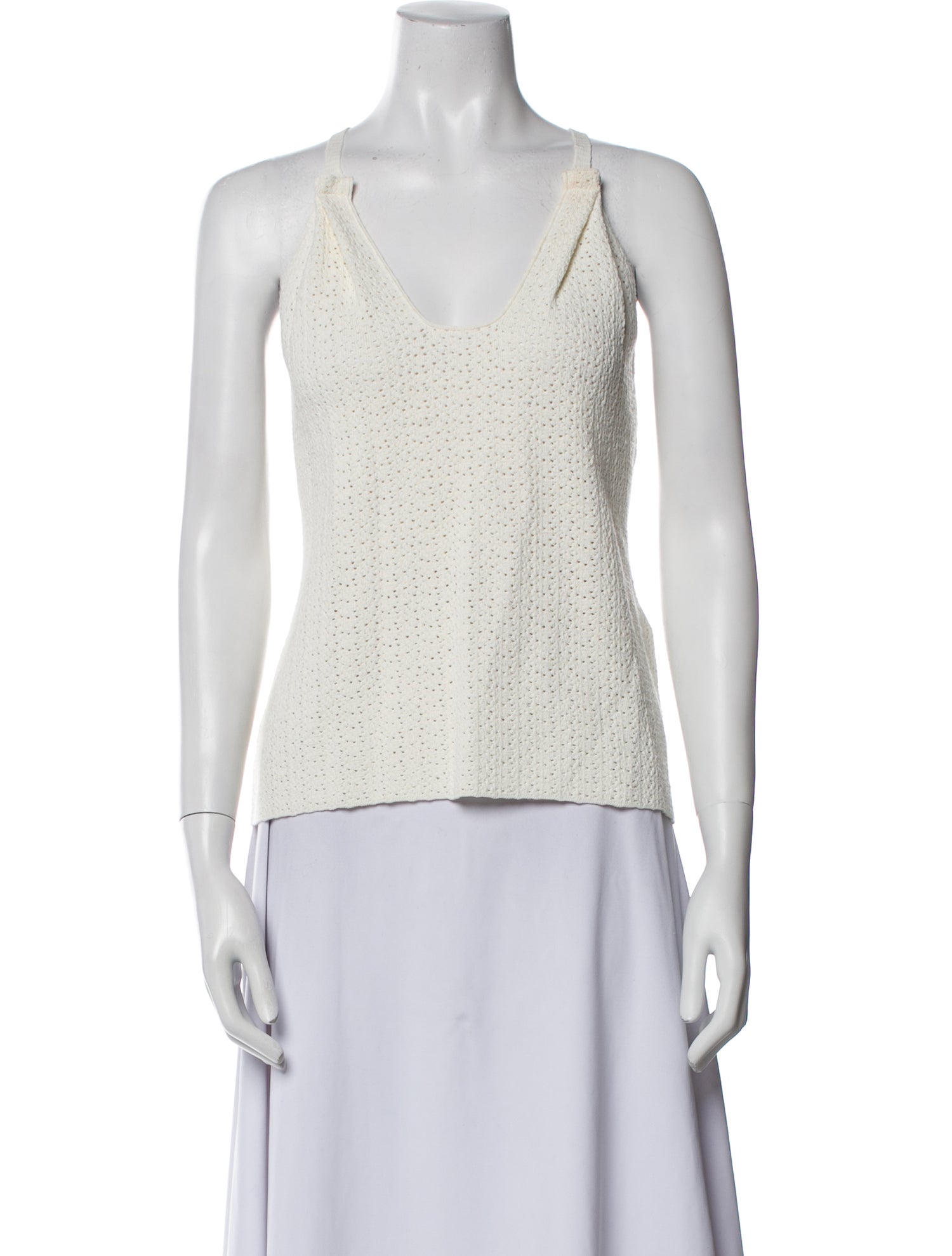 Victoria Beckham Scoop Neck Sleeveless Top