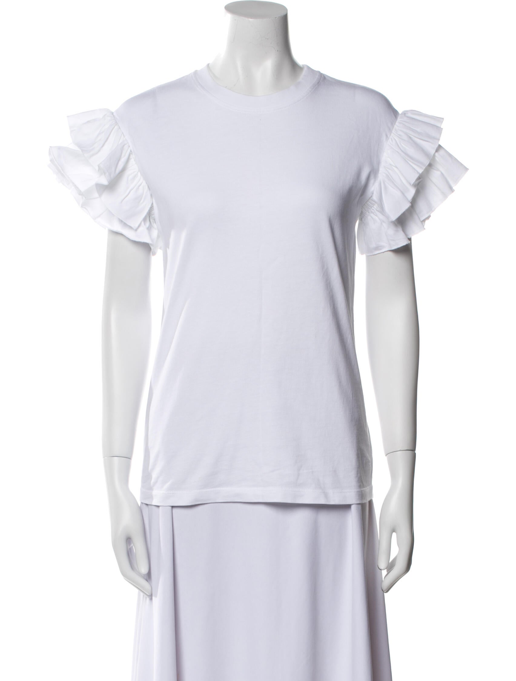 Victoria Beckham Crew Neck Short Sleeve T-Shirt