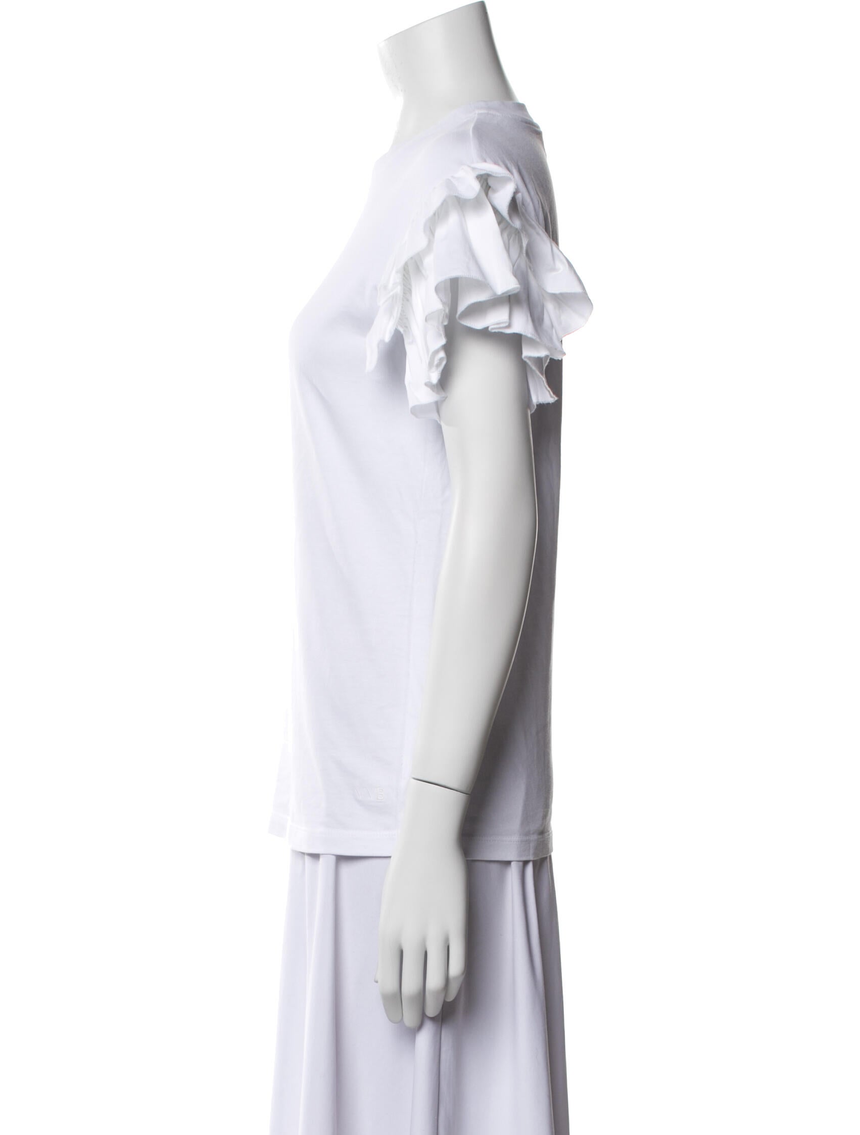 Victoria Beckham Crew Neck Short Sleeve T-Shirt