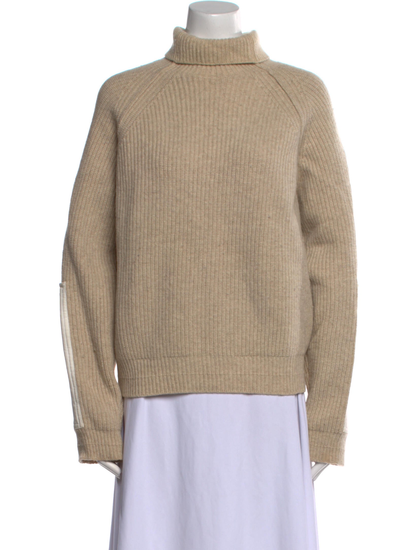 Victoria Beckham Wool Colorblock Pattern Sweater