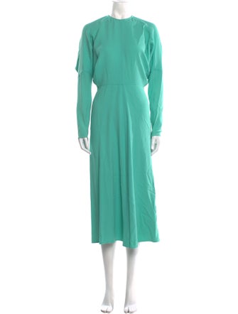 Victoria Beckham Crew Neck Long Dress