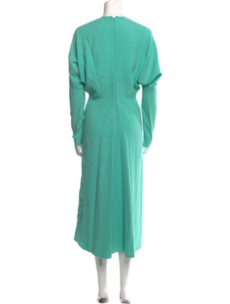 Victoria Beckham Crew Neck Long Dress