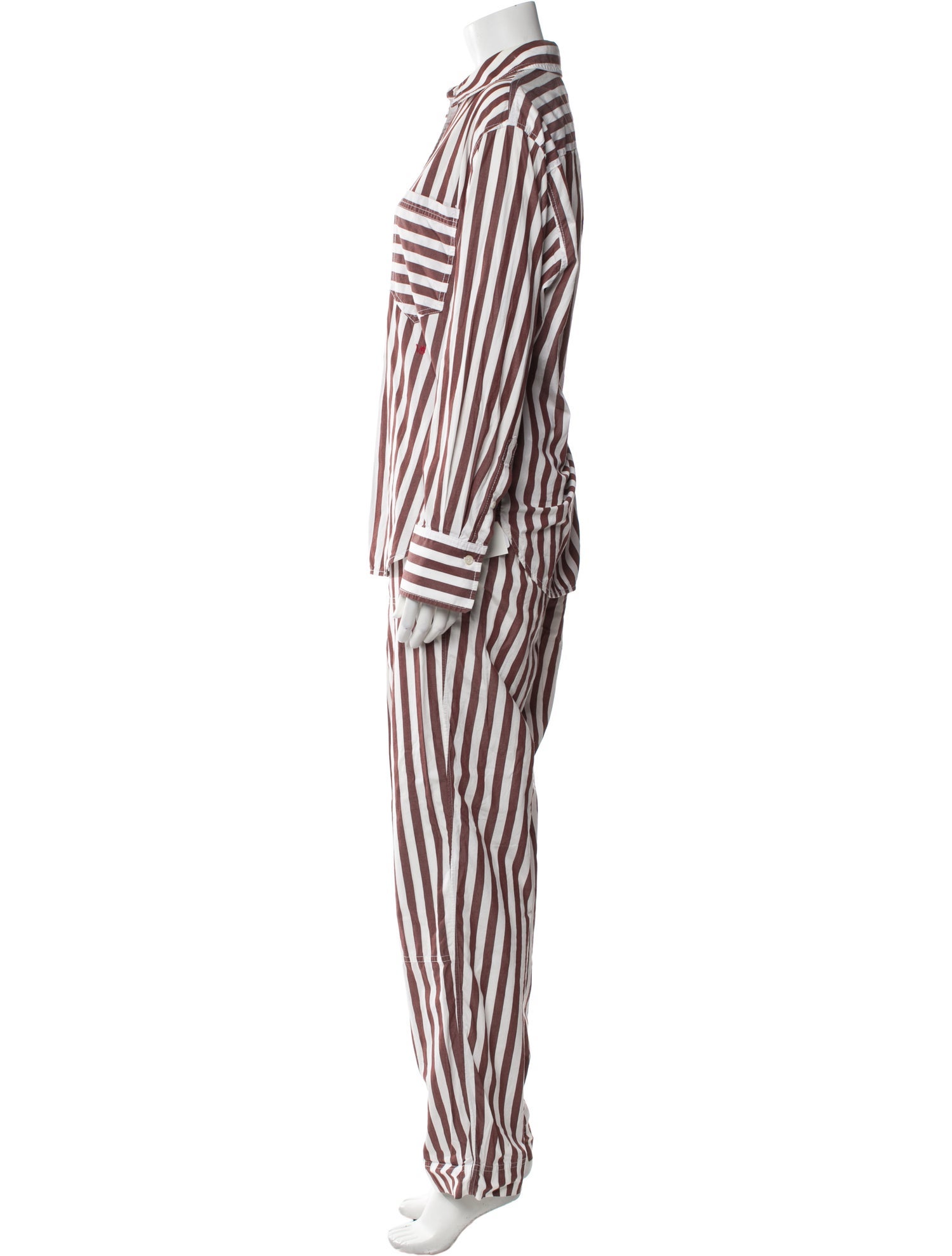 Victoria Beckham Striped Pant Set