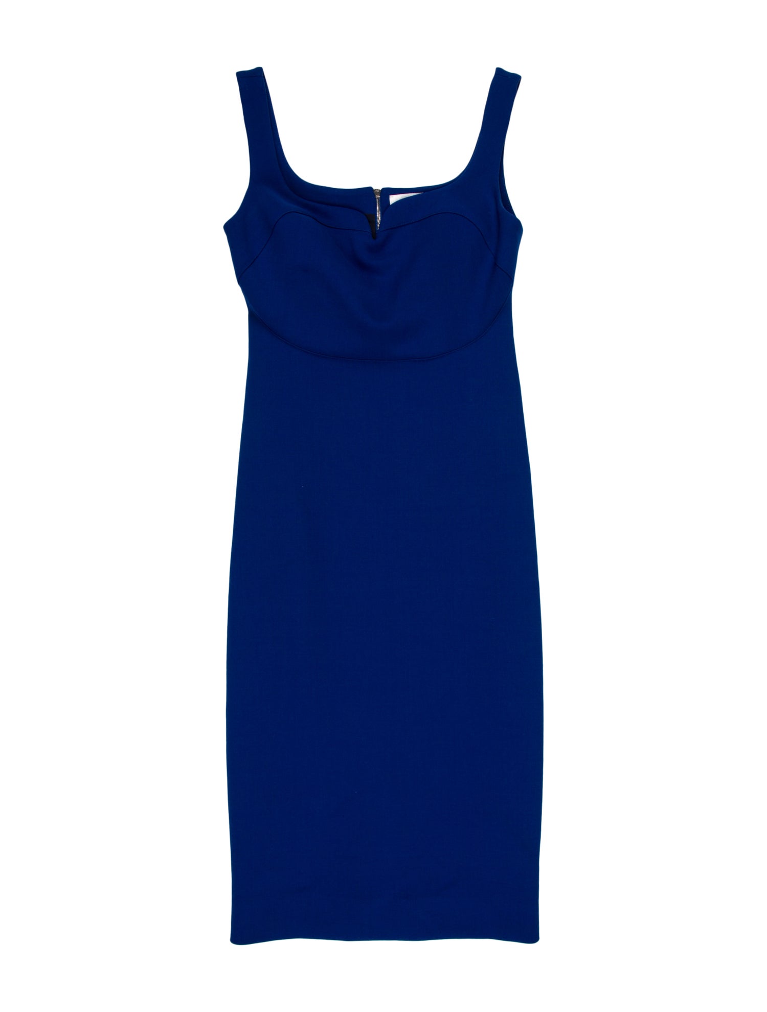 Victoria Beckham Square Neckline Midi Length Dress