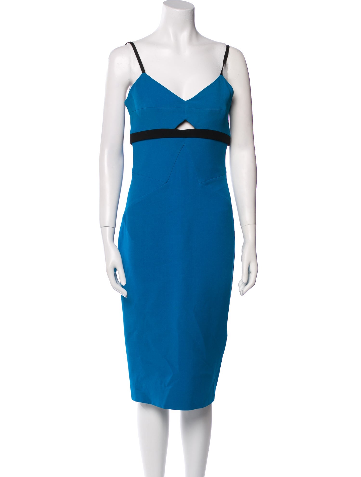 Victoria Beckham Wool Midi Length Dress