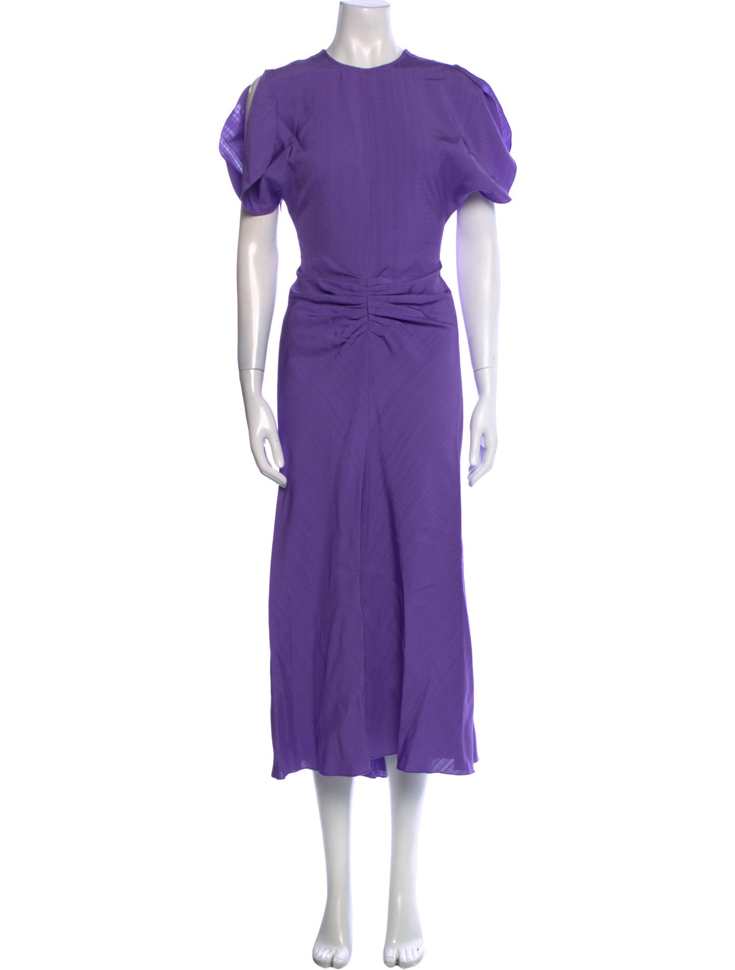Victoria Beckham Crew Neck Long Dress