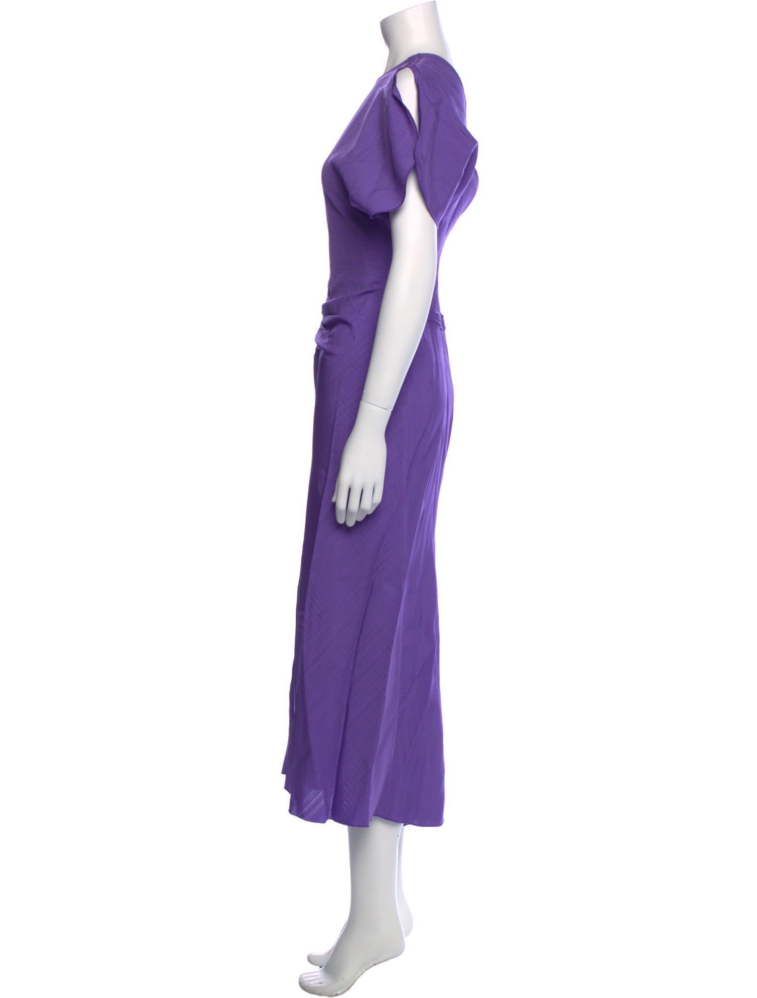 Victoria Beckham Crew Neck Long Dress