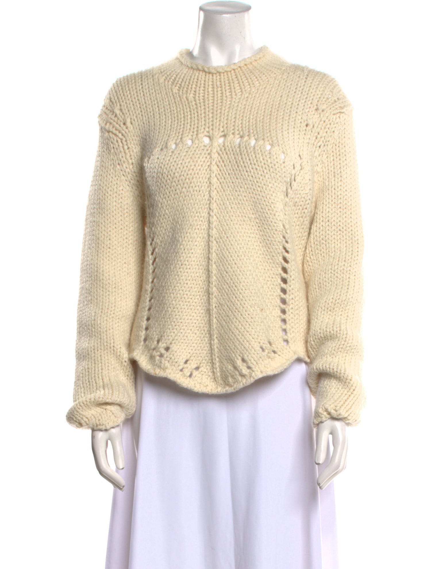 Victoria Beckham Wool Crew Neck Sweater
