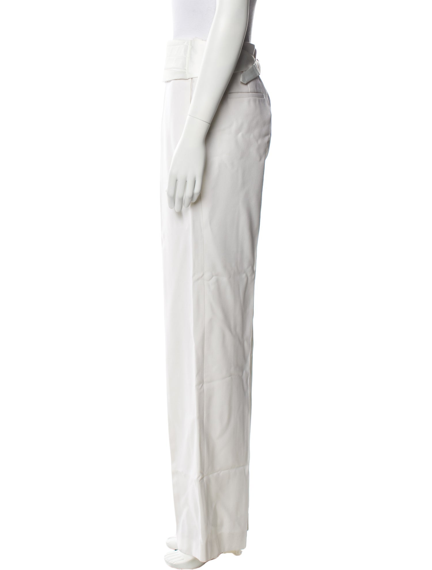 Victoria Beckham Virgin Wool Wide Leg Pants