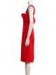 Victoria Beckham Square Neckline Midi Length Dress