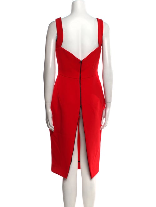 Victoria Beckham Square Neckline Midi Length Dress