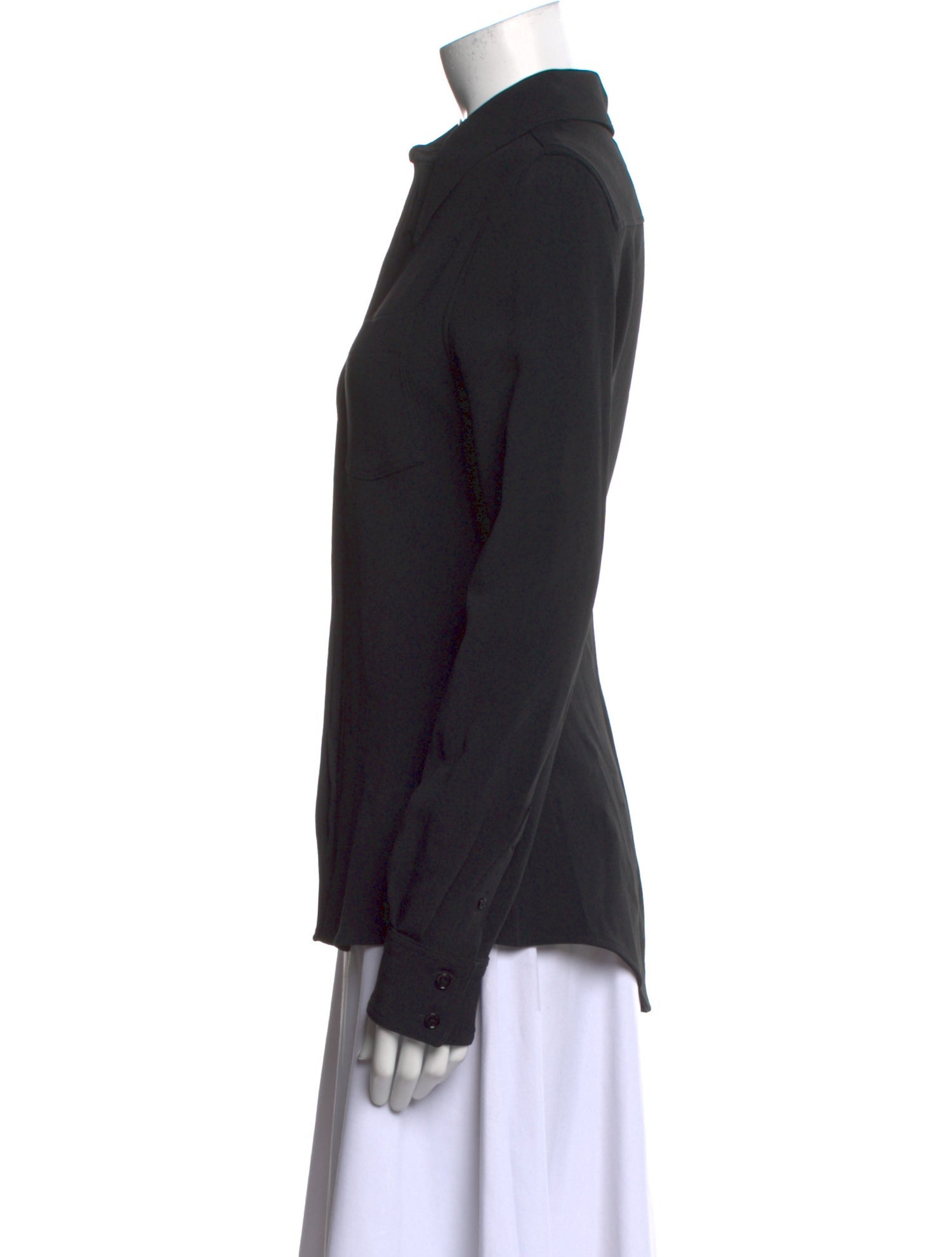 Victoria Beckham Long Sleeve Button-Up Top