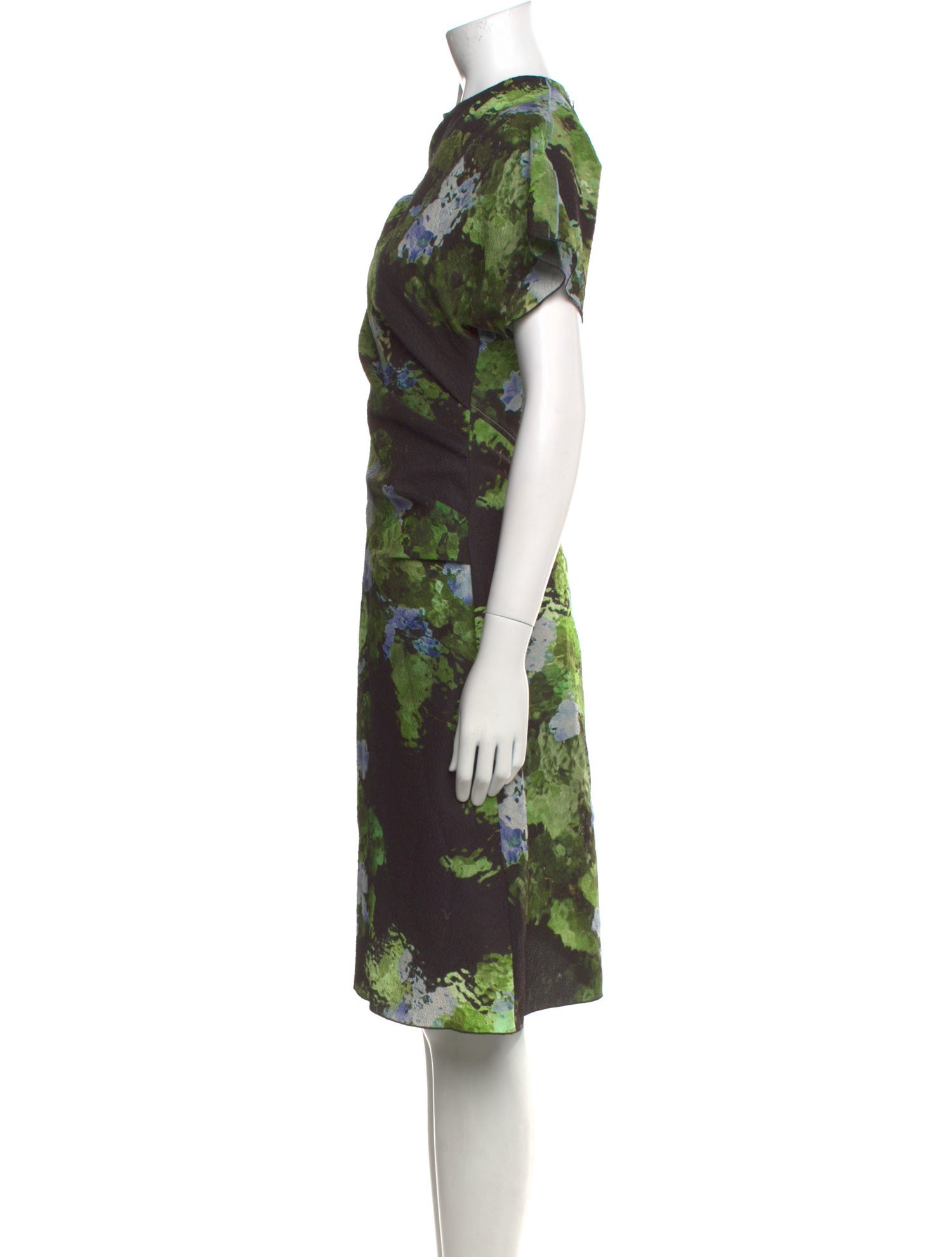 Victoria Beckham Floral Print Knee-Length Dress