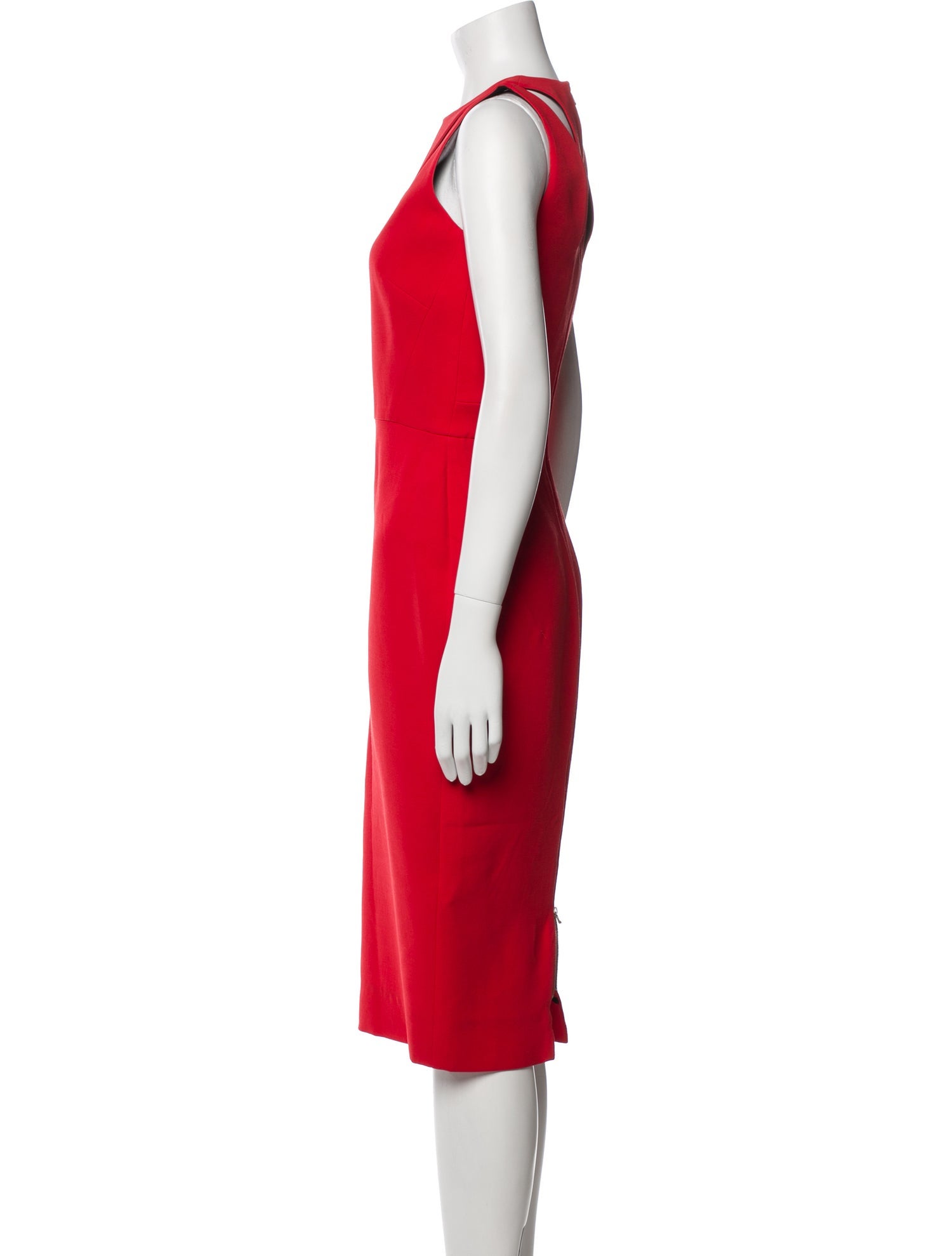 Victoria Beckham Wool Midi Length Dress