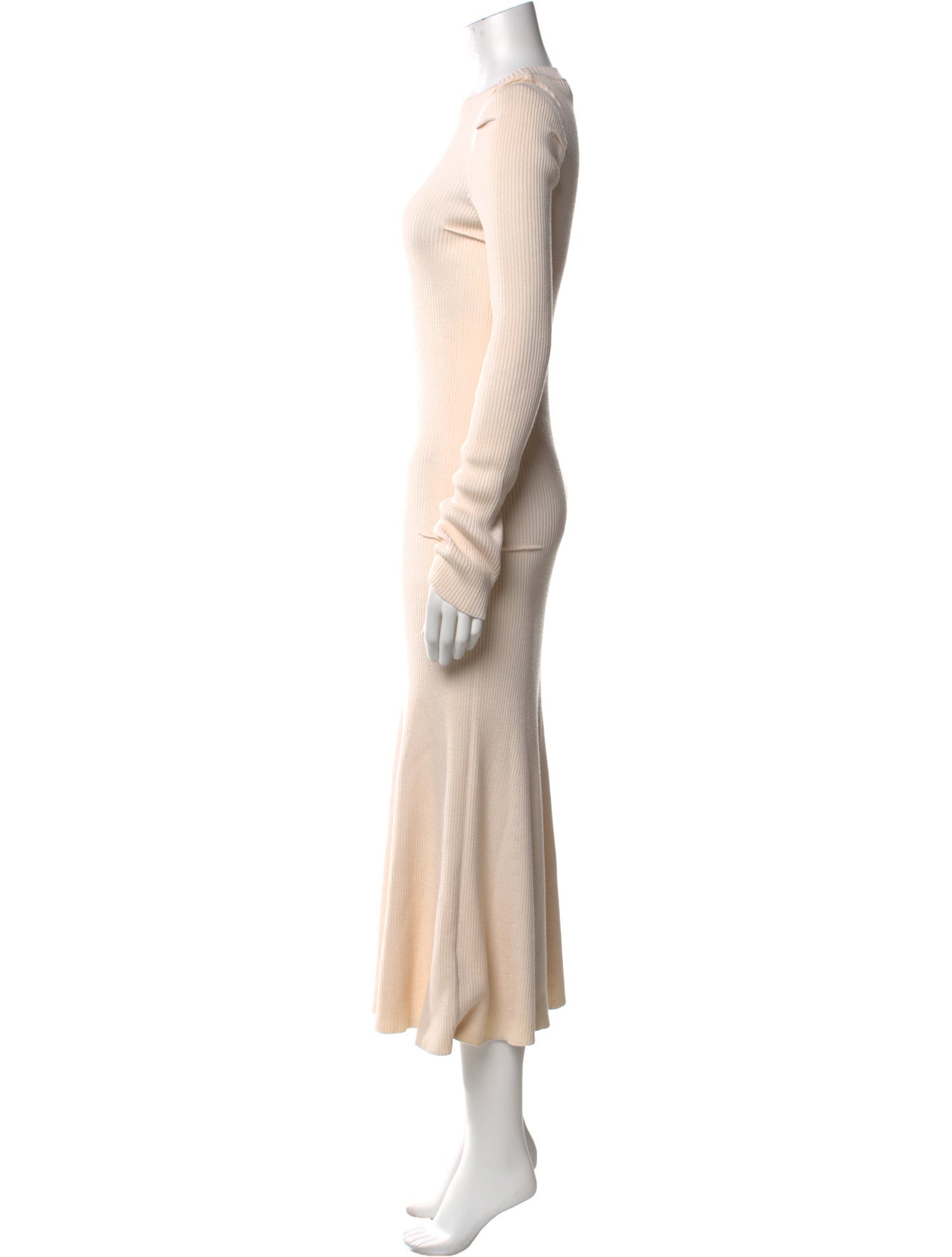 Victoria Beckham Crew Neck Long Dress