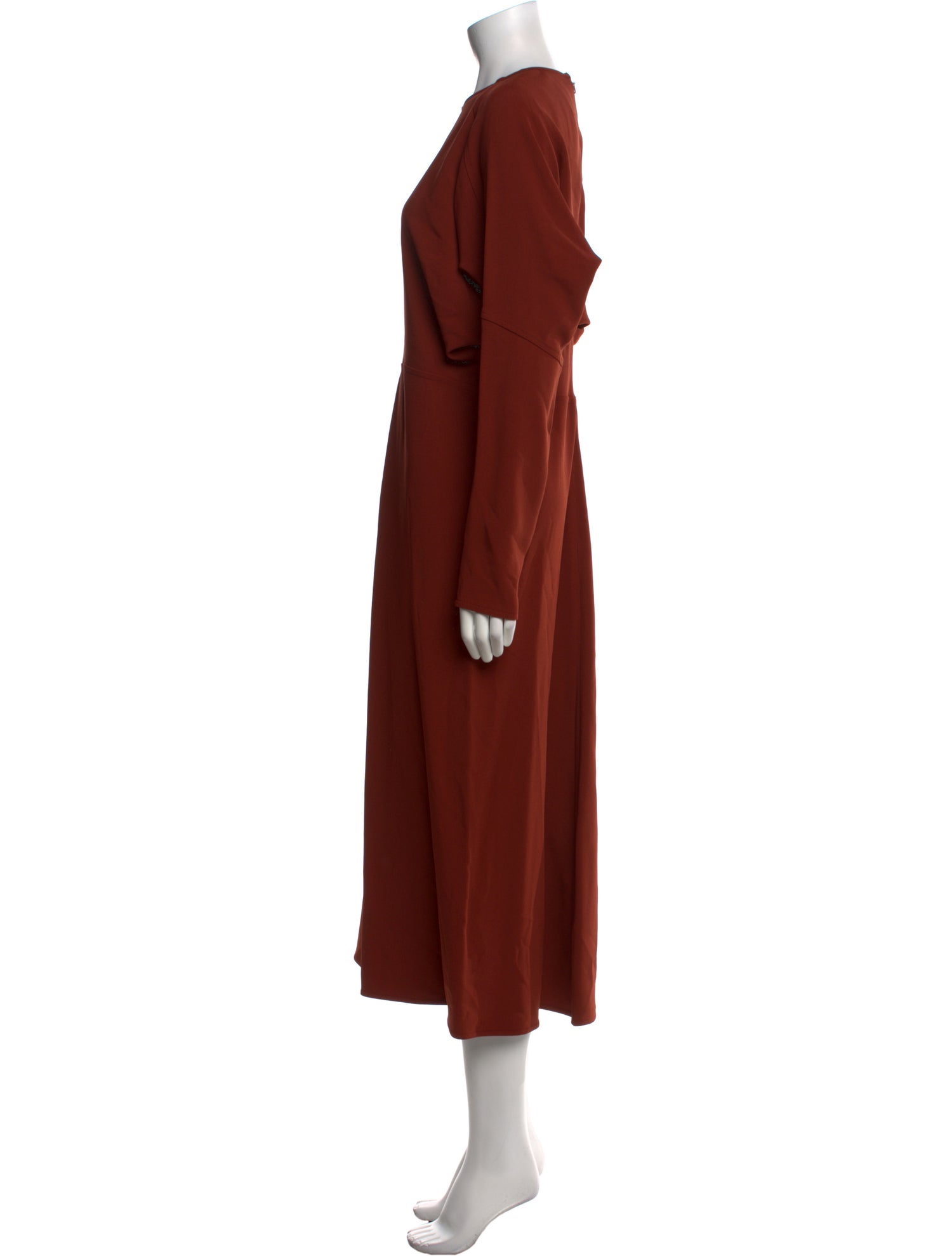 Victoria Beckham Crew Neck Long Dress
