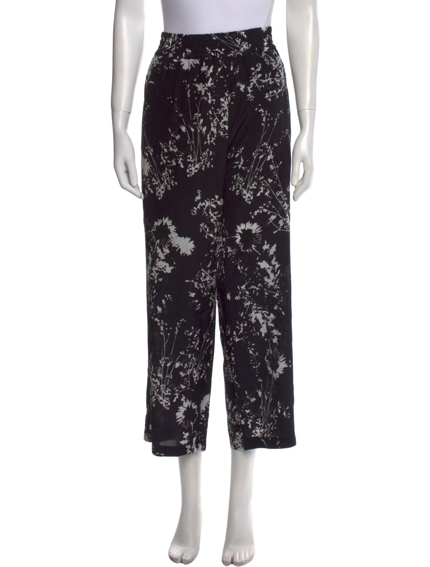 Victoria Beckham Silk Wide Leg Pants