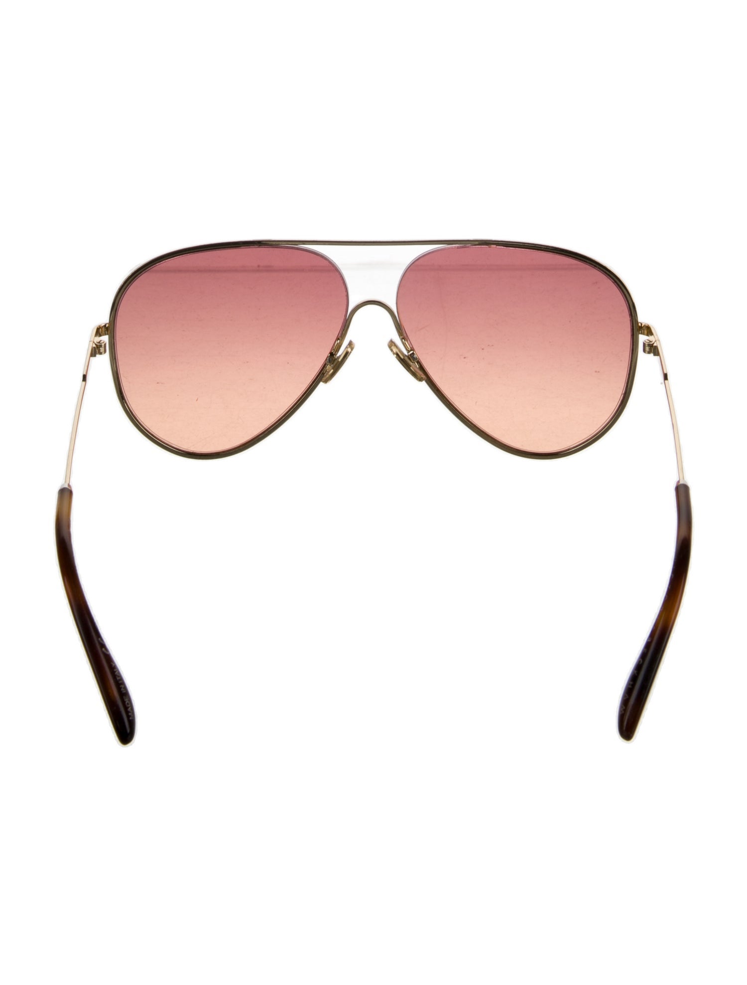 Victoria Beckham Aviator Tinted Sunglasses