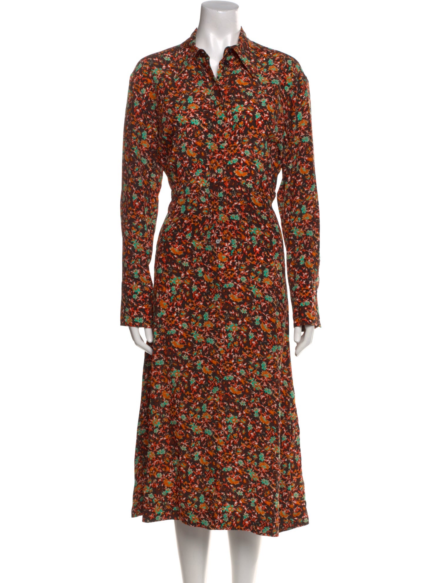 Victoria Beckham Silk Midi Length Dress