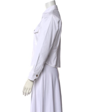 Victoria Beckham Long Sleeve Button-Up Top