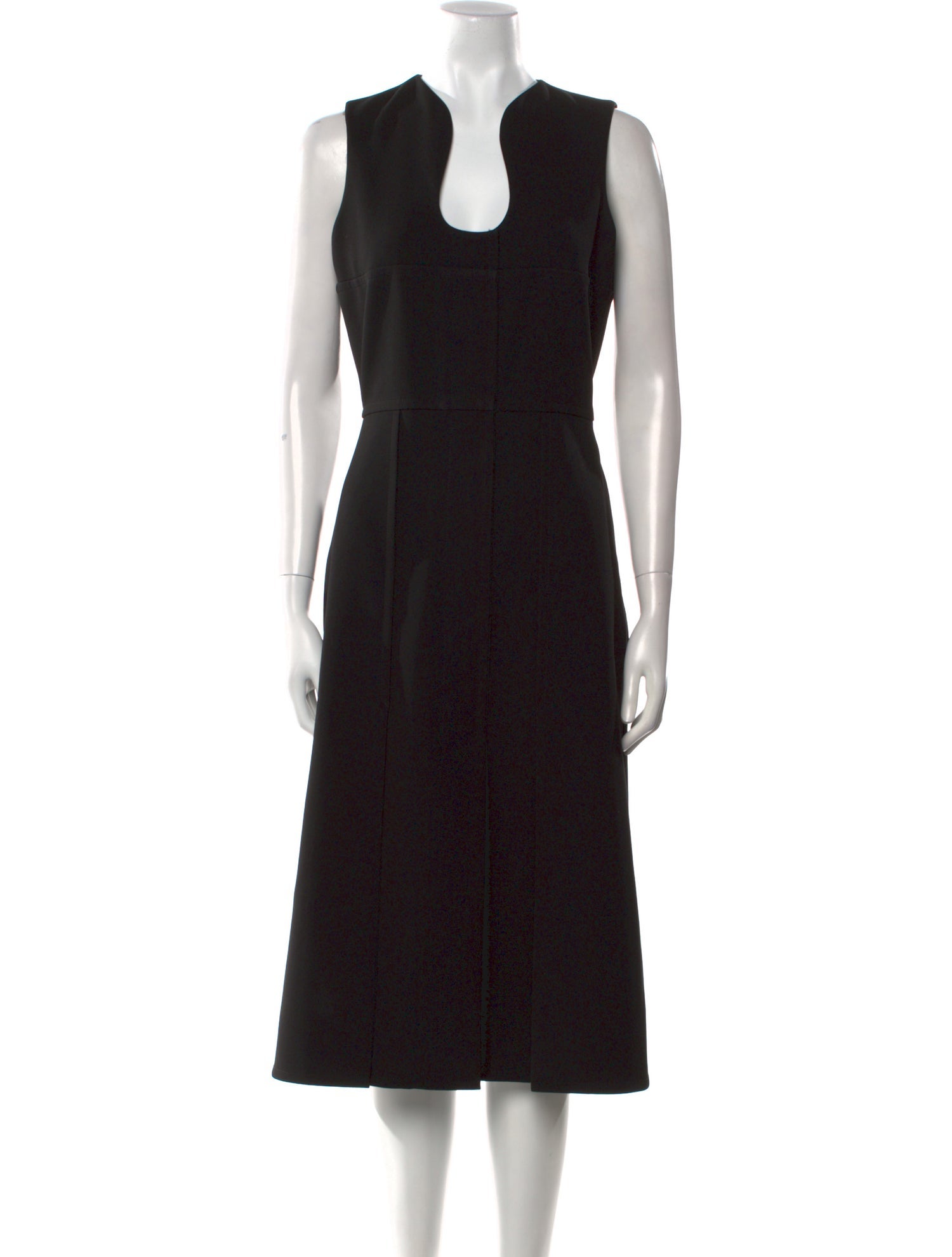 Victoria Beckham V-Neck Midi Length Dress