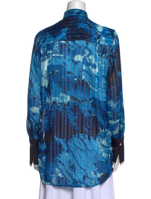 Victoria Beckham Printed Mock Neck Tunic