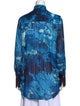 Victoria Beckham Printed Mock Neck Tunic