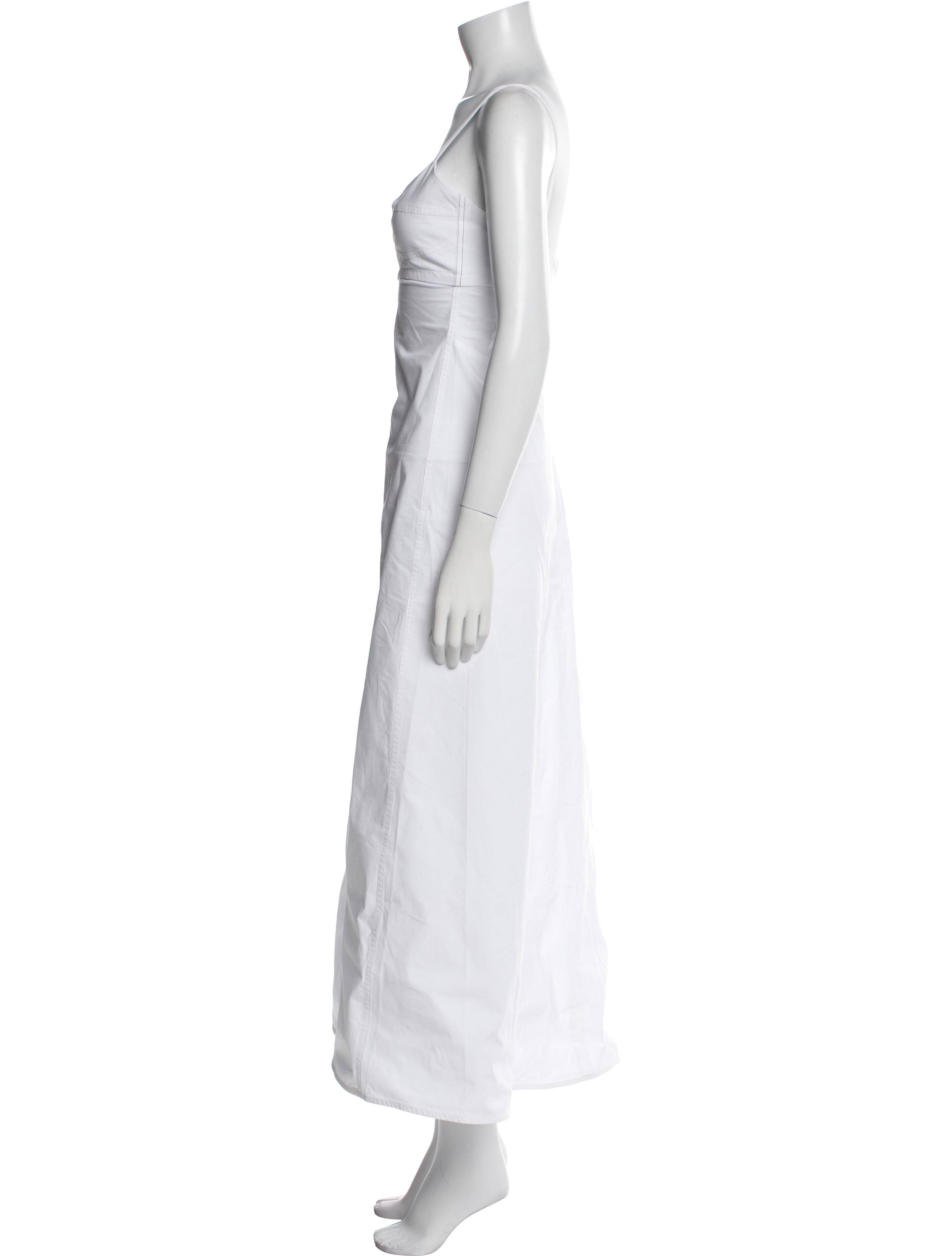 Victoria Beckham Square Neckline Long Dress