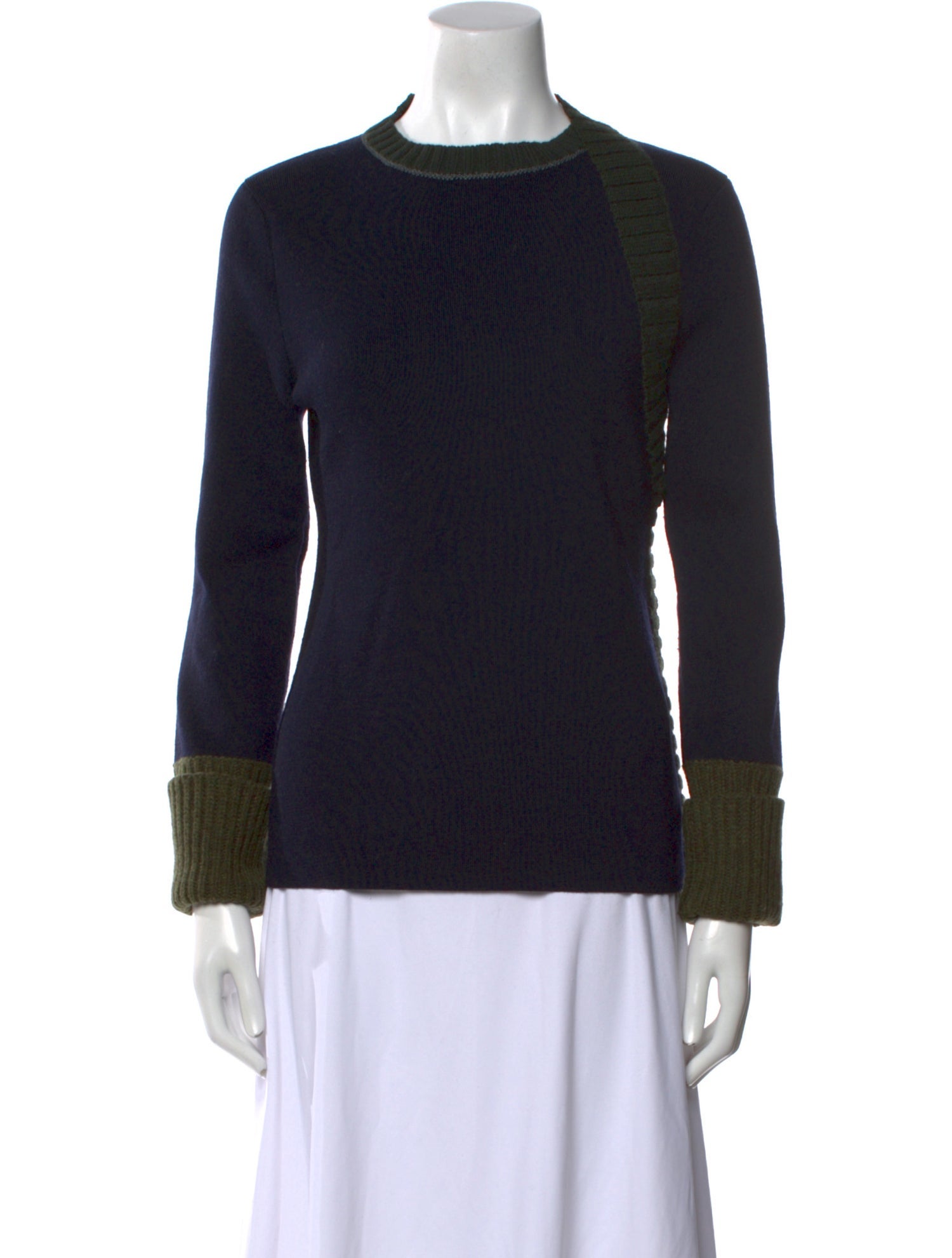 Victoria Beckham Wool Crew Neck Sweater