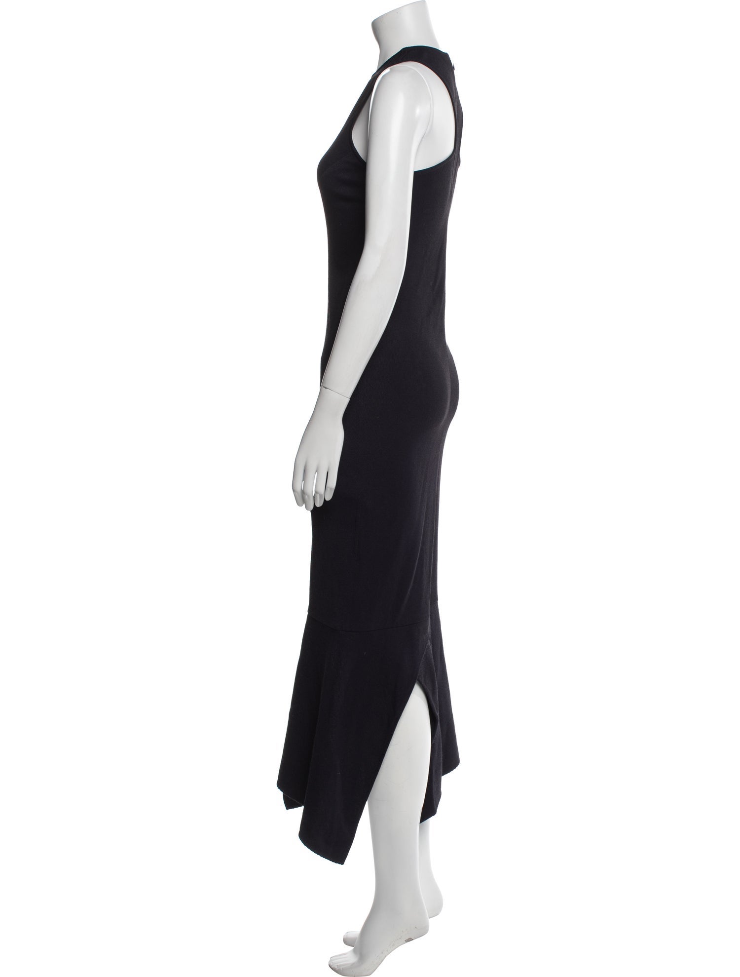 Victoria Beckham Crew Neck Midi Length Dress