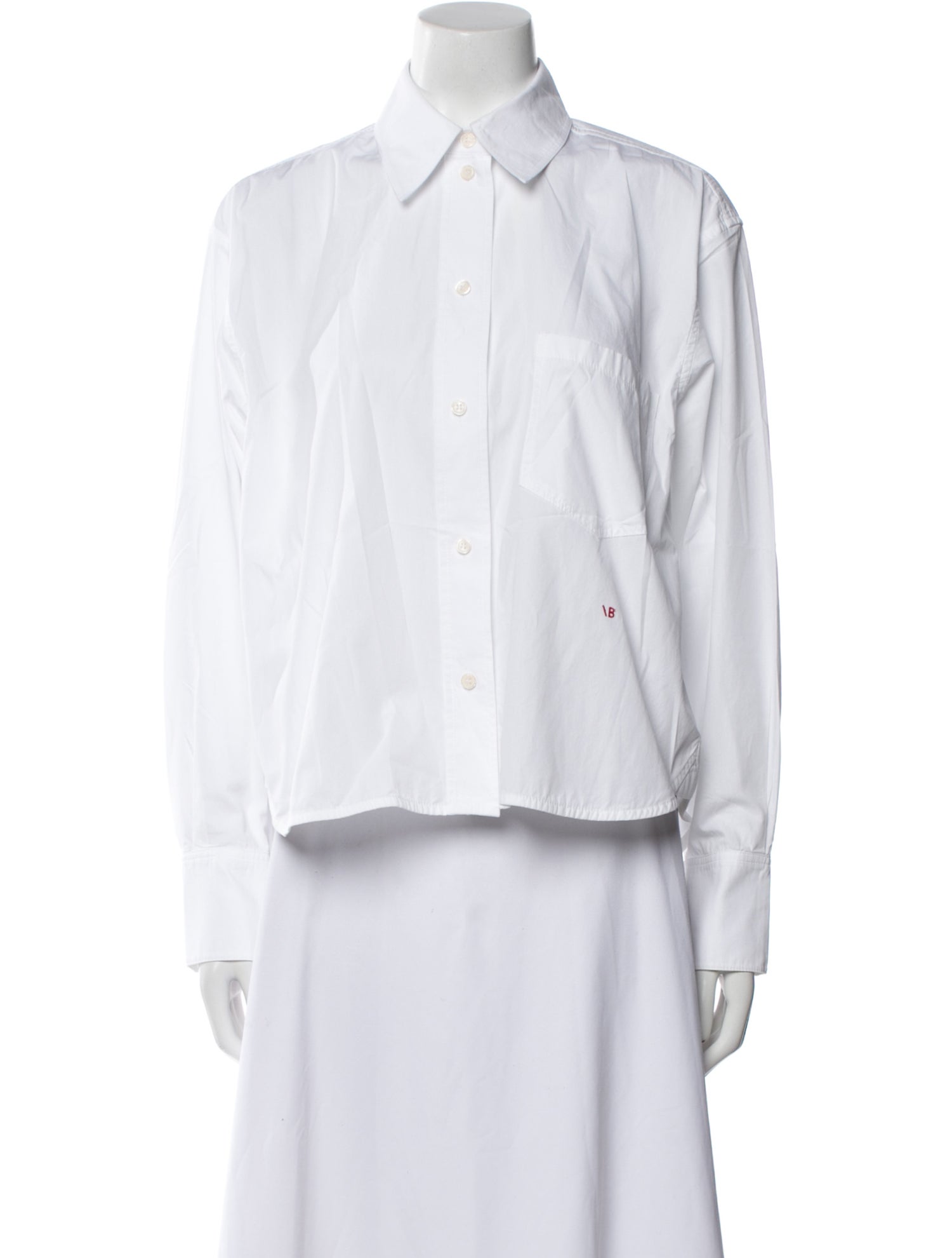 Victoria Beckham Long Sleeve Button-Up Top