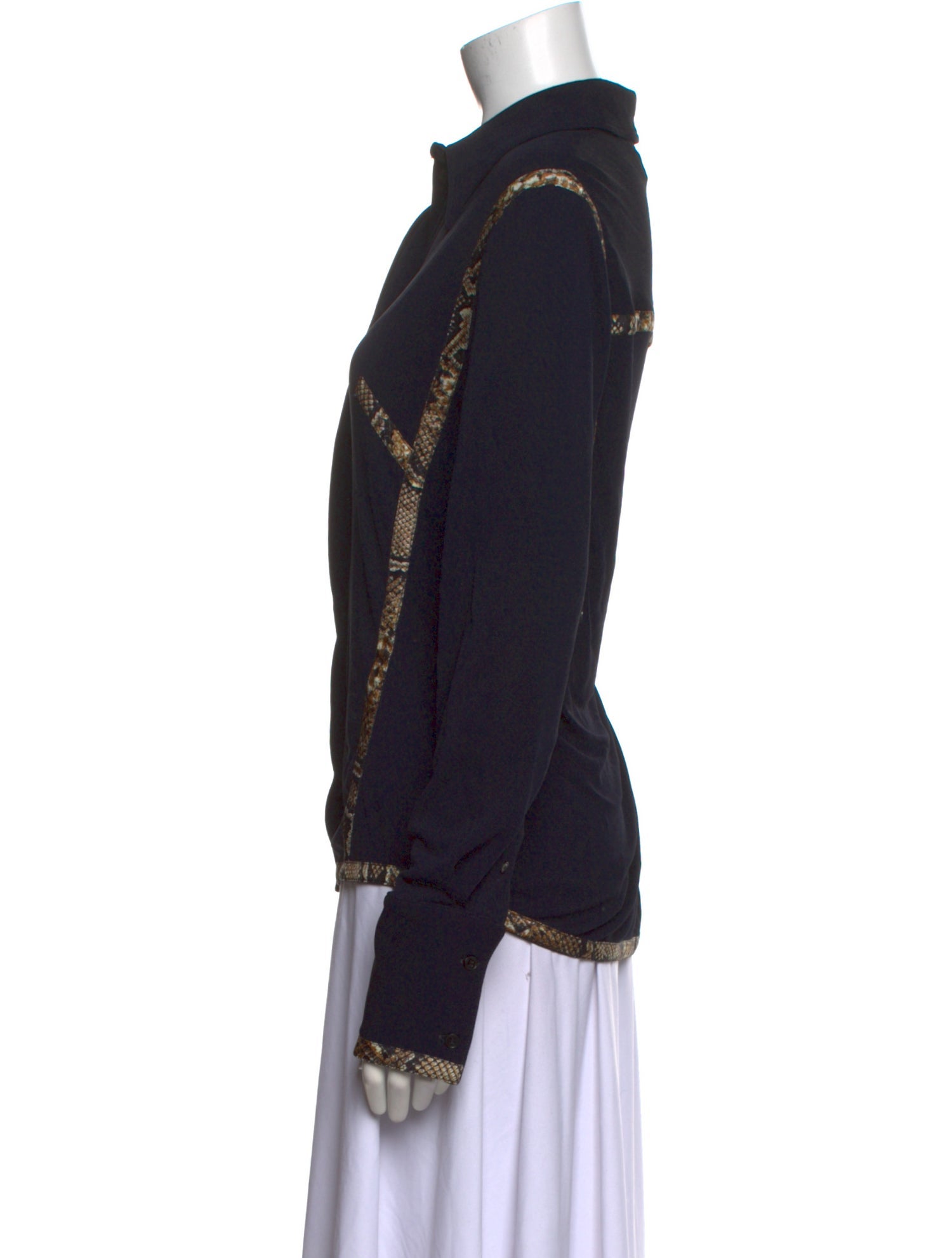 Victoria Beckham Long Sleeve Button-Up Top