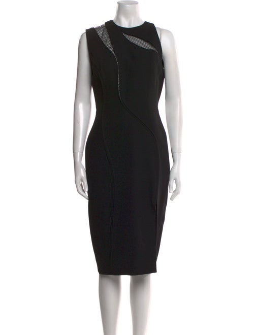 Victoria Beckham Wool Midi Length Dress