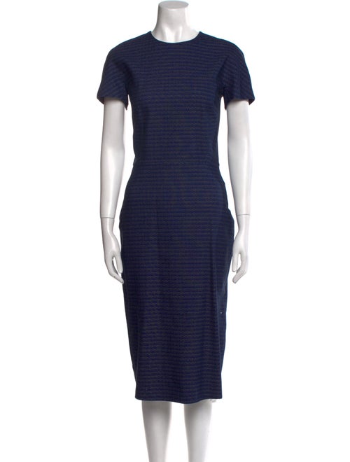 Victoria Beckham Crew Neck Midi Length Dress