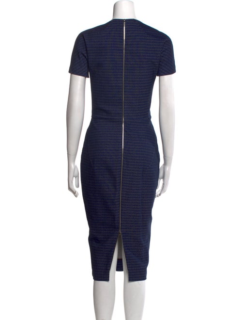 Victoria Beckham Crew Neck Midi Length Dress