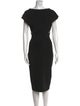 Victoria Beckham Bateau Neckline Midi Length Dress