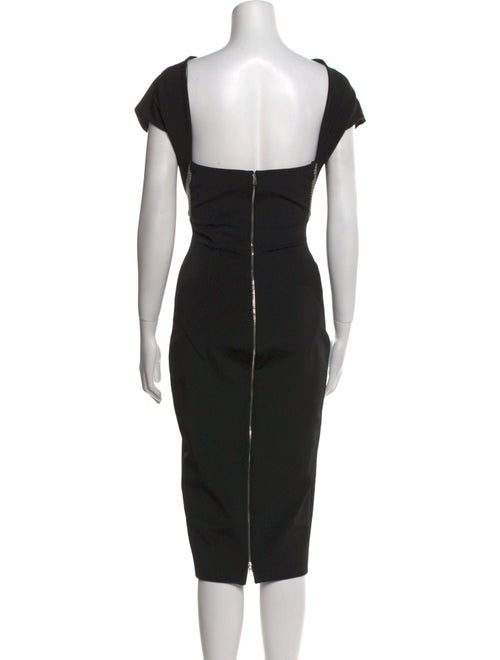 Victoria Beckham Bateau Neckline Midi Length Dress