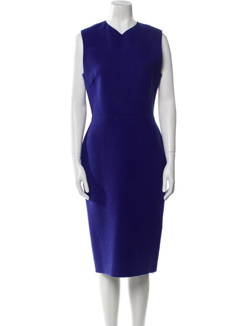 Victoria Beckham Wool Midi Length Dress