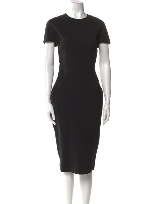 Victoria Beckham Crew Neck Midi Length Dress