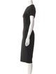 Victoria Beckham Crew Neck Midi Length Dress