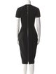 Victoria Beckham Crew Neck Midi Length Dress