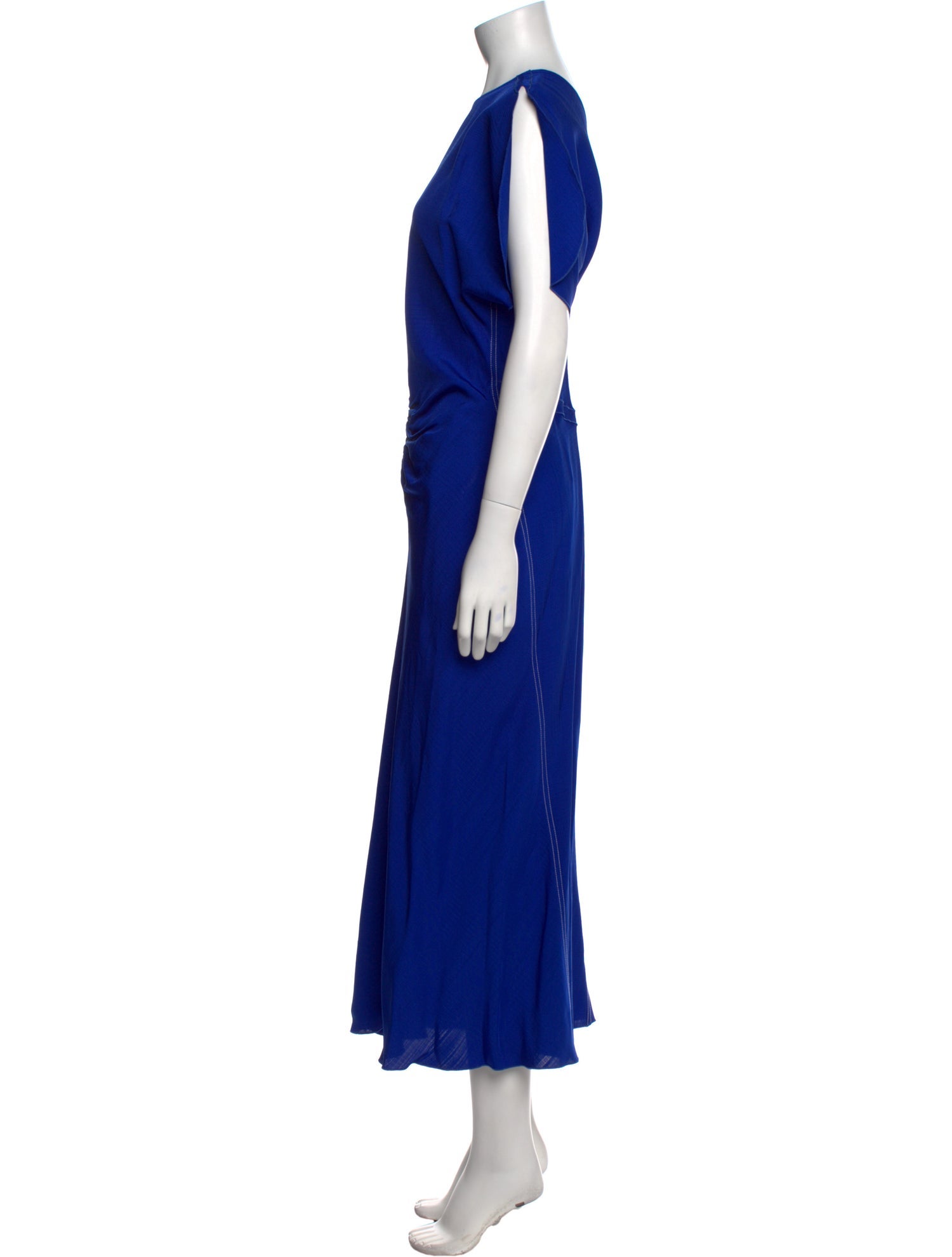Victoria Beckham Crew Neck Long Dress
