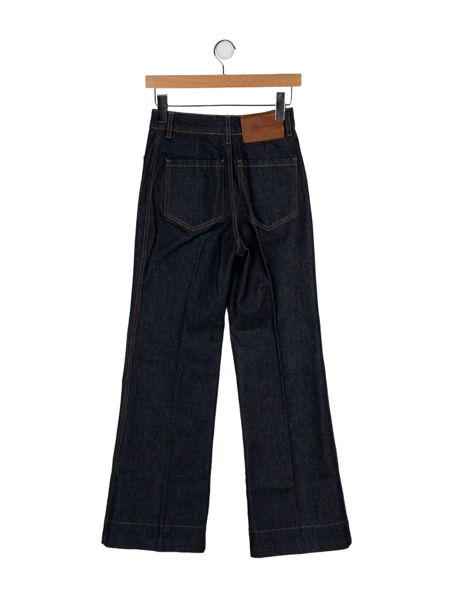 Victoria Beckham Mid-Rise Wide Leg Jeans