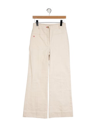 Victoria Beckham Mid-Rise Wide Leg Jeans