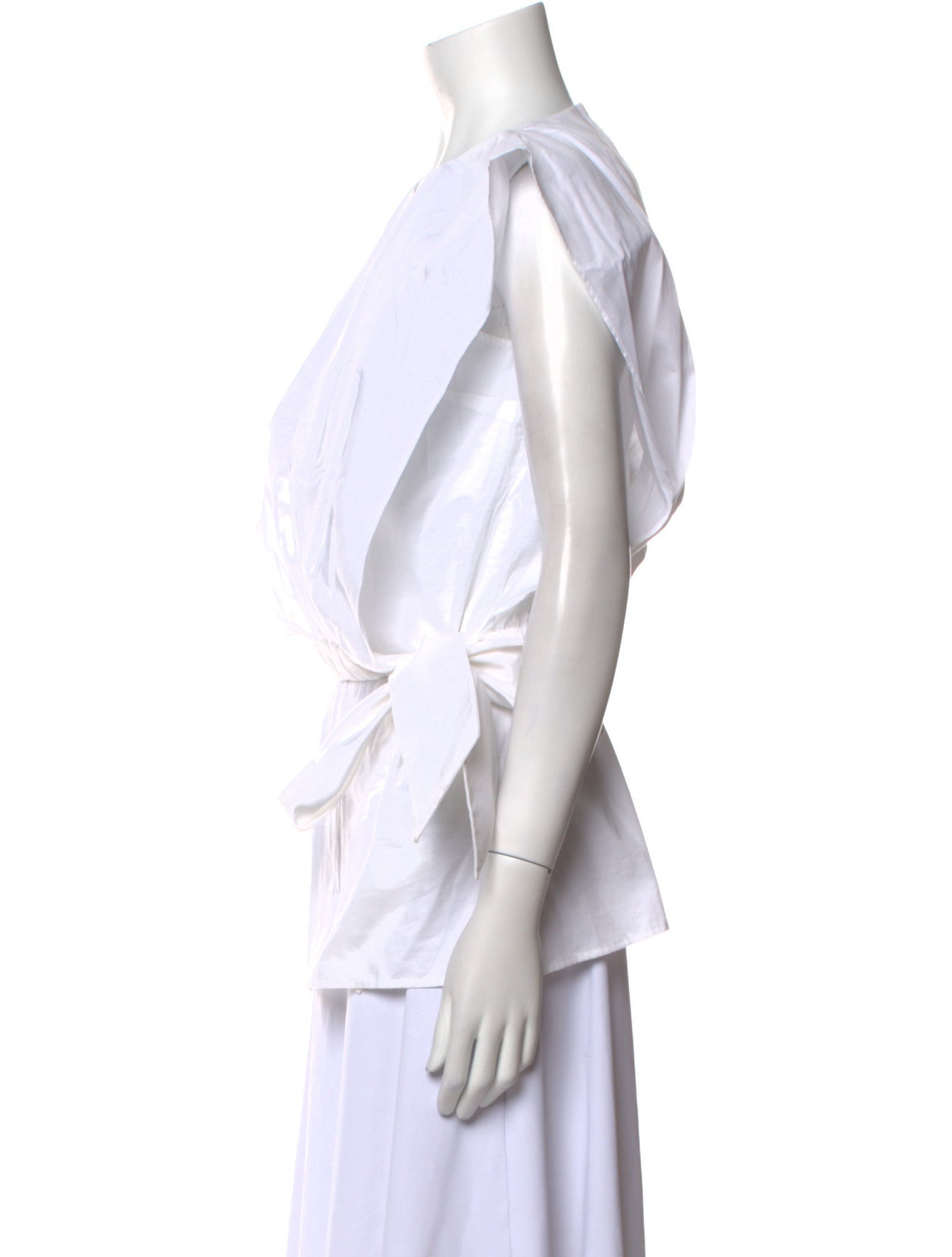 Victoria Victoria Beckham Bateau Neckline Sleeveless Blouse w/ Tags