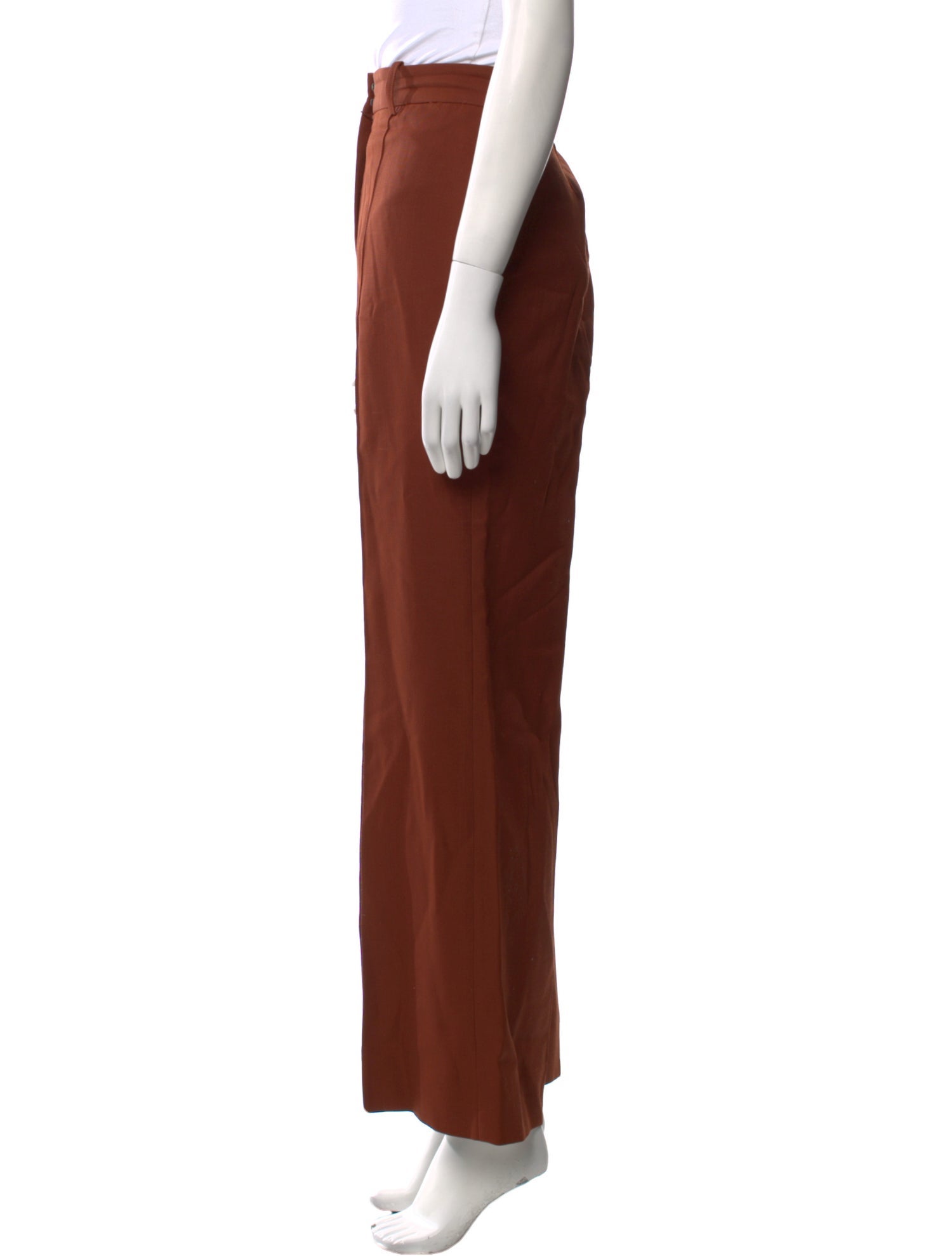 Victoria Beckham Virgin Wool Wide Leg Pants