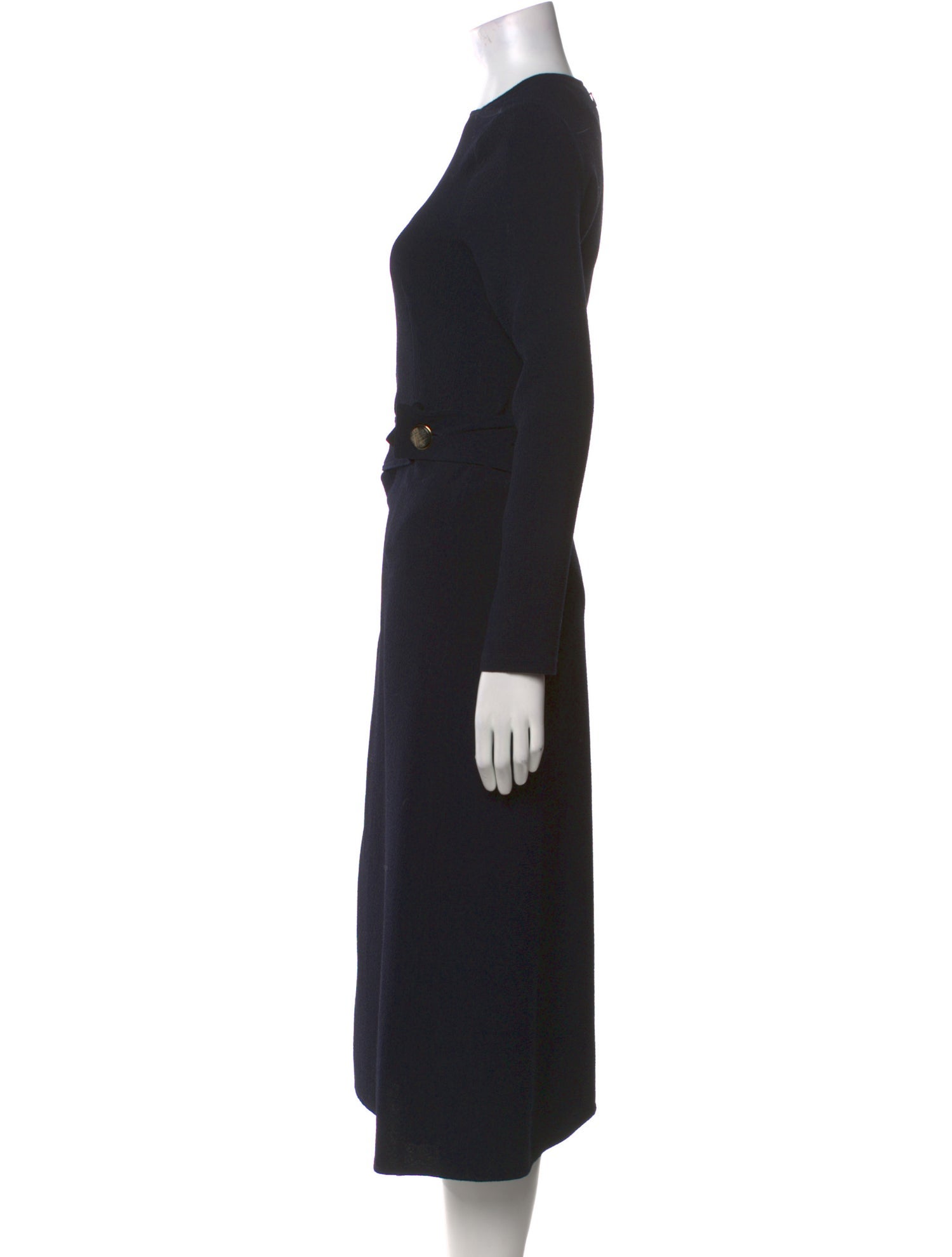 Victoria Beckham Square Neckline Long Dress
