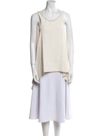 Victoria Beckham Scoop Neck Sleeveless Tunic