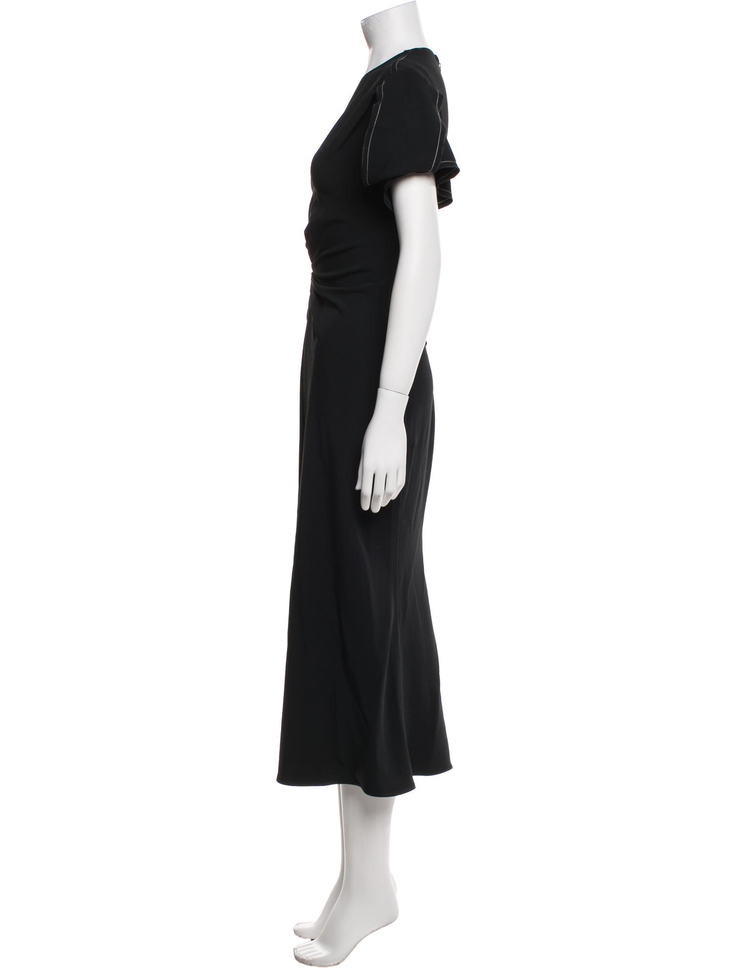 Victoria Beckham V-Neck Long Dress