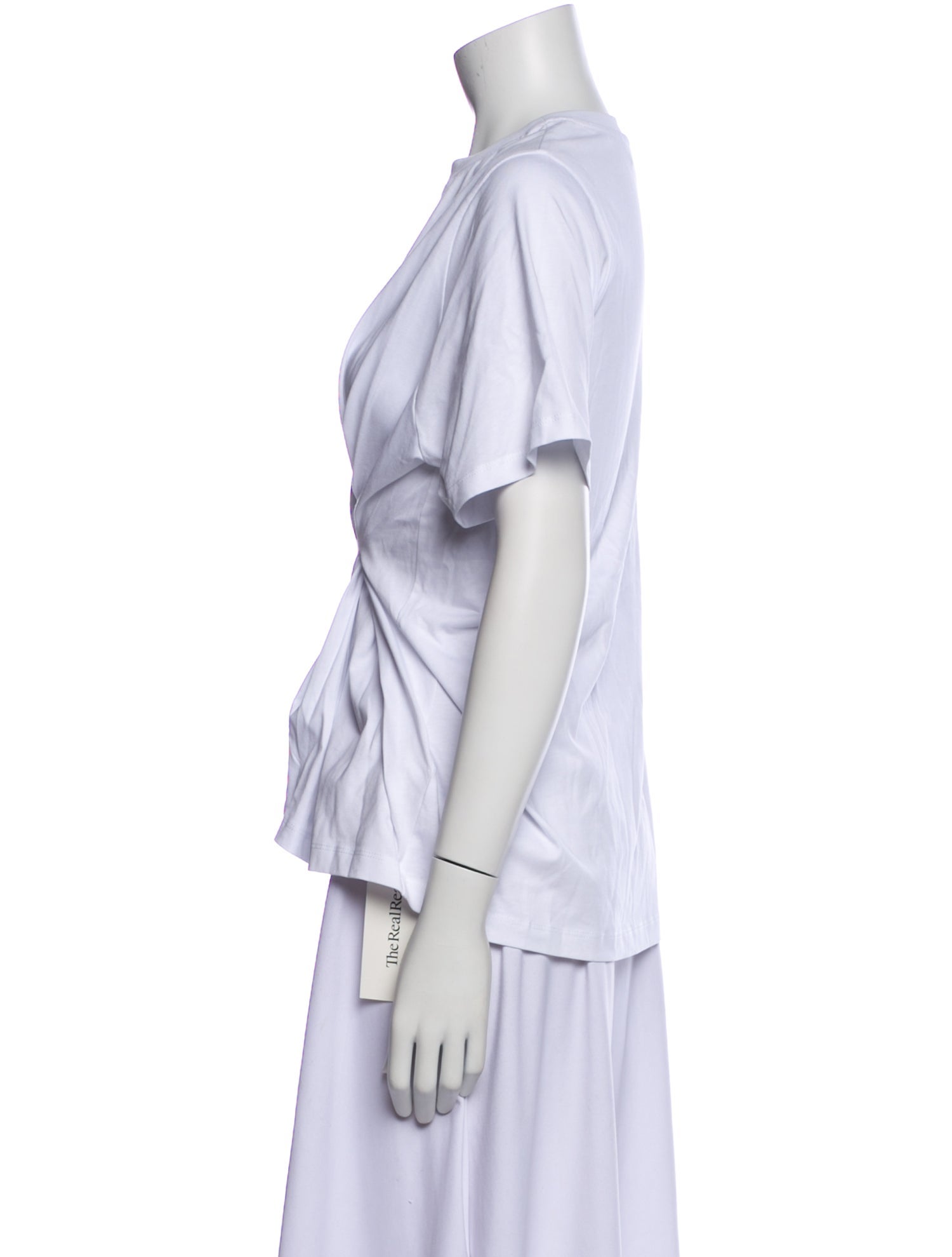 Victoria Beckham Crew Neck Short Sleeve Blouse